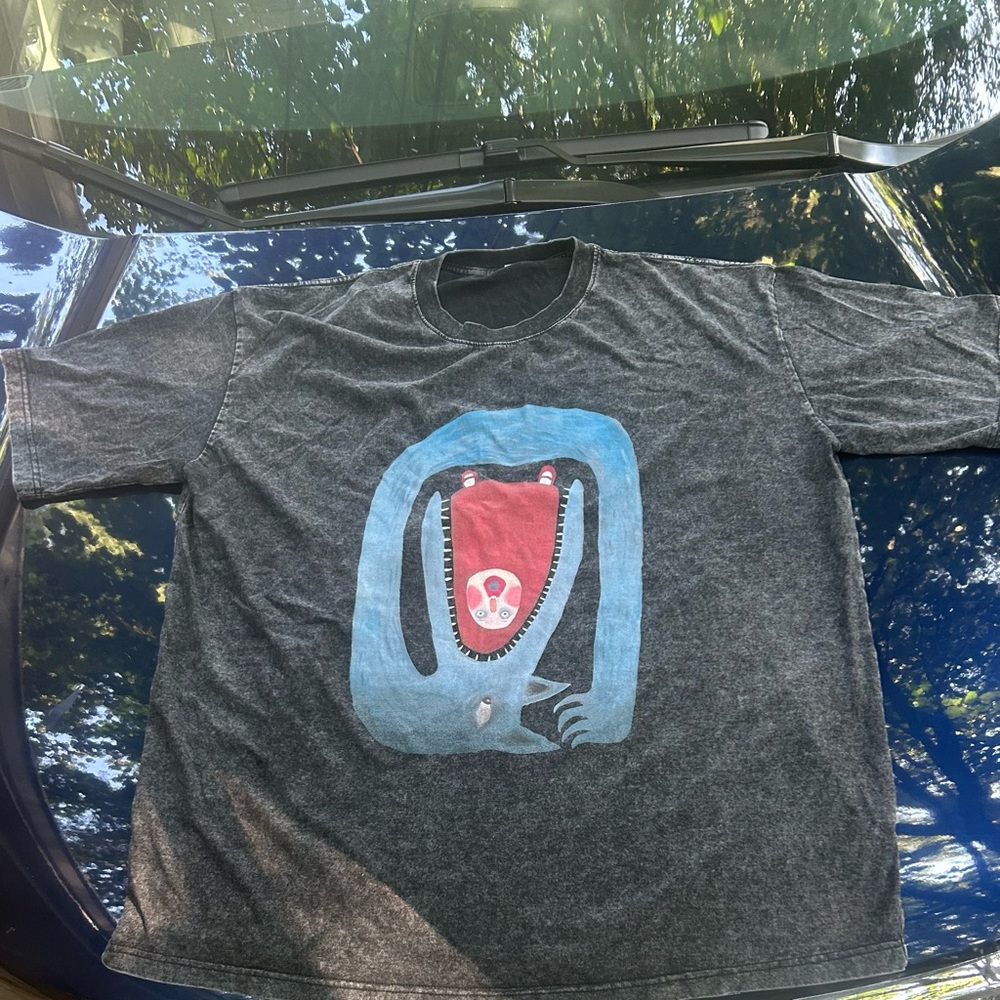 Black and White Graphic T-Shirt 3XL